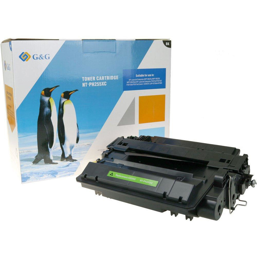 G&G Ninestar samheitahylki: HP 55X/ CE255X/ Canon 724H Svart