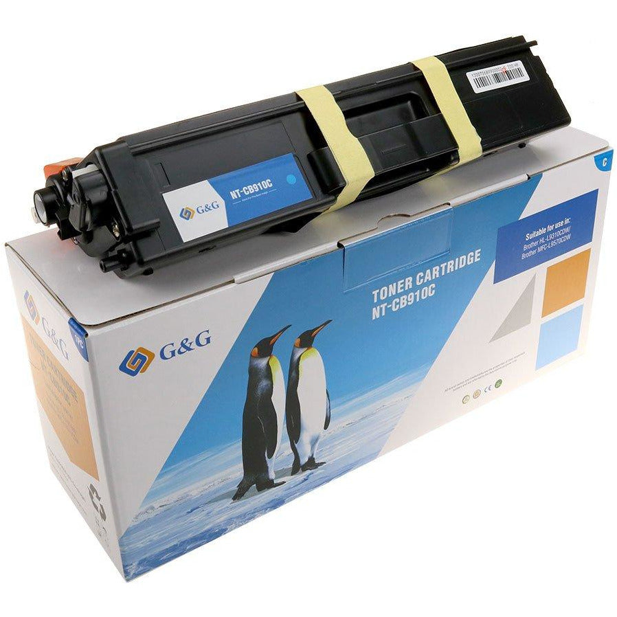 G&G Ninestar samheitahylki: Brother TN-910C Blátt