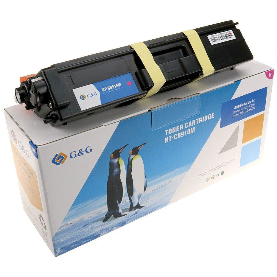 G&G Ninestar samheitahylki: Brother TN-910M Rautt