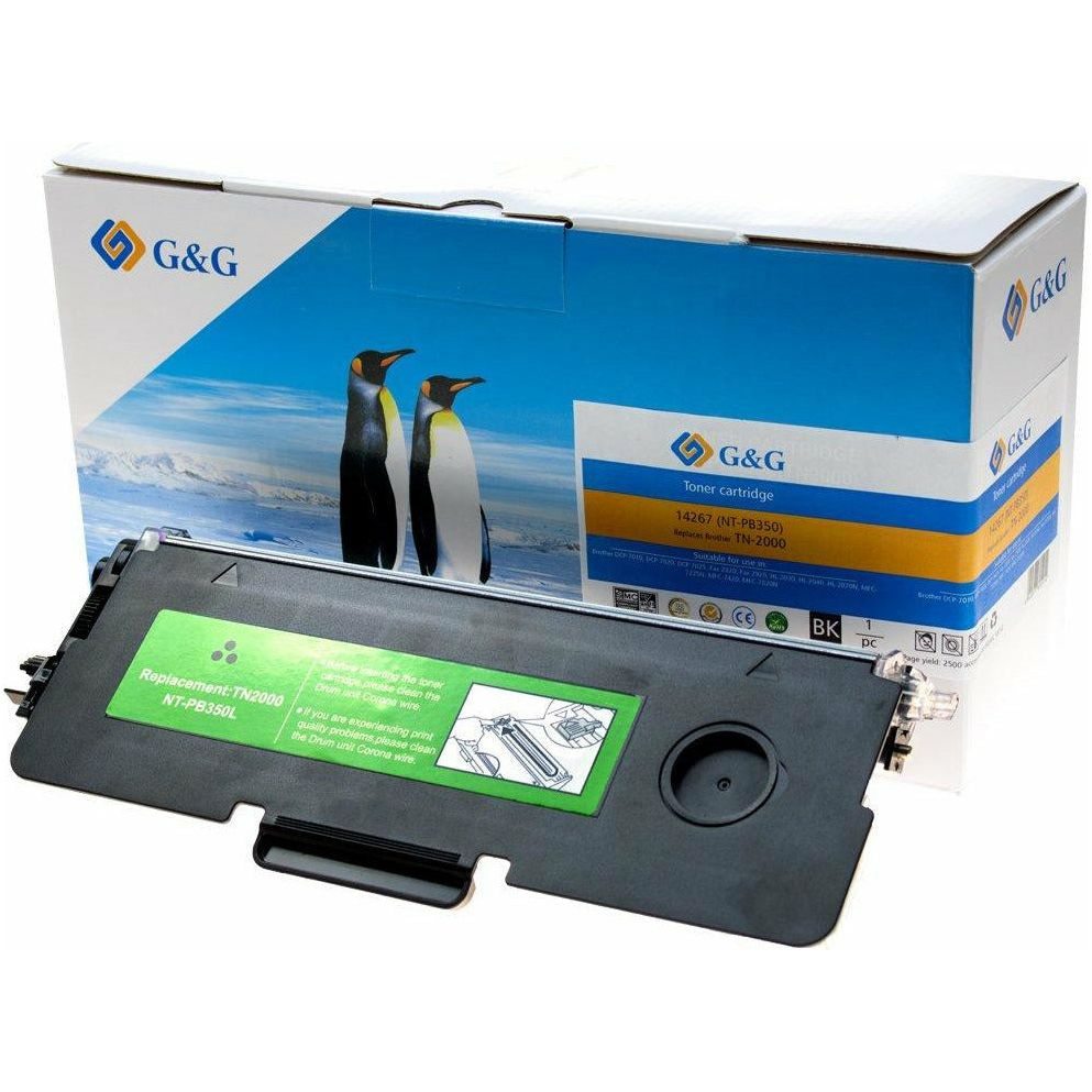 G&G Ninestar samheitahylki: Brother TN-2000 Svart