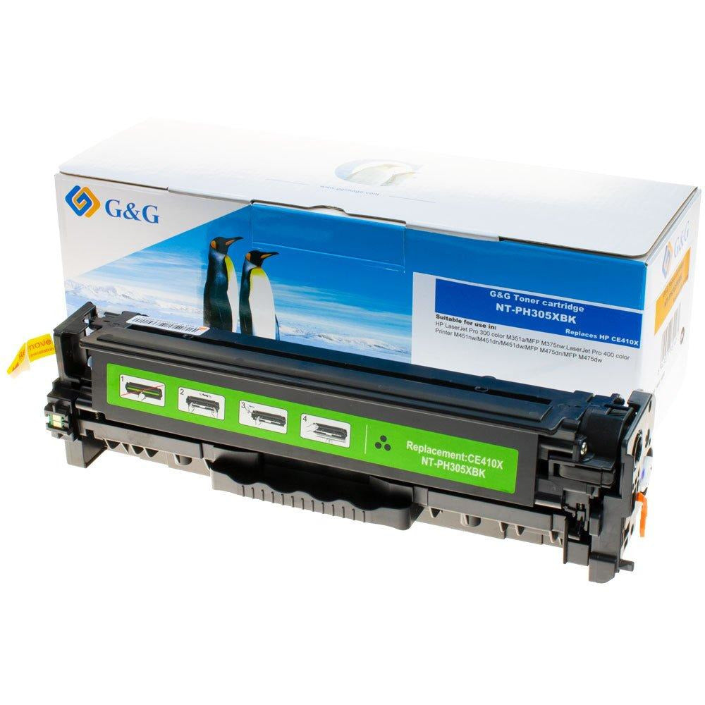 G&G Ninestar samheitahylki: HP 305X/ CE410X Svart