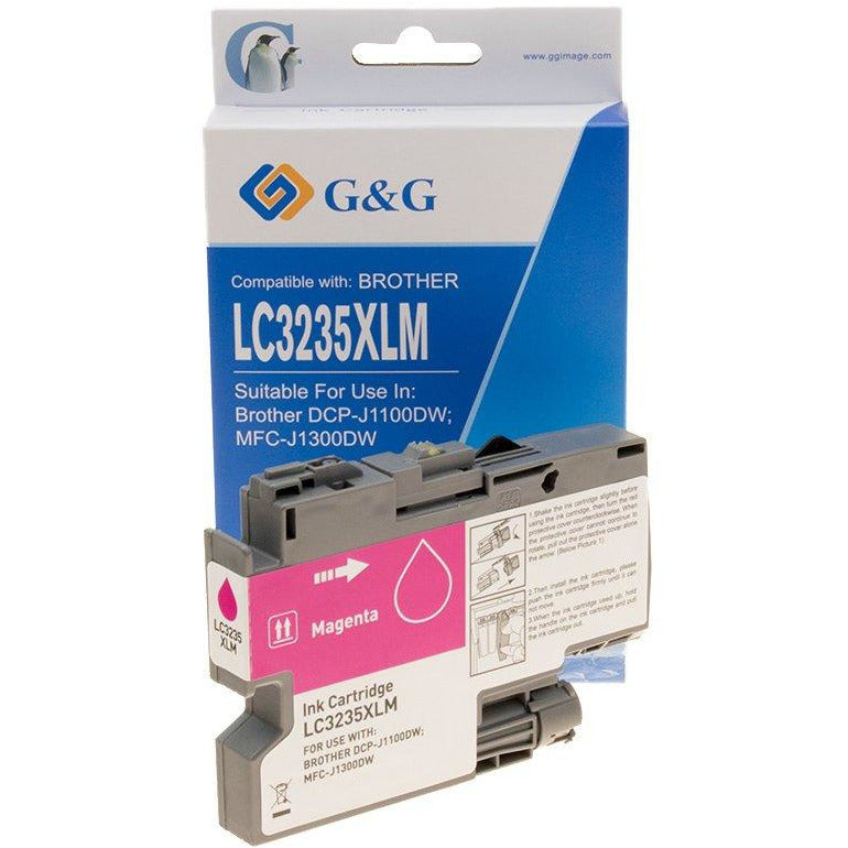 G&G Ninestar samheitahylki: Brother LC-3235XL-M Rautt