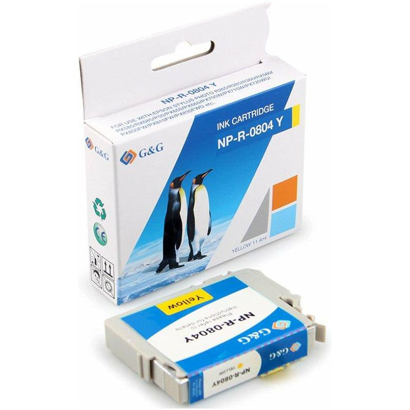 G&G Ninestar samheitahylki: Epson T0804 Gult