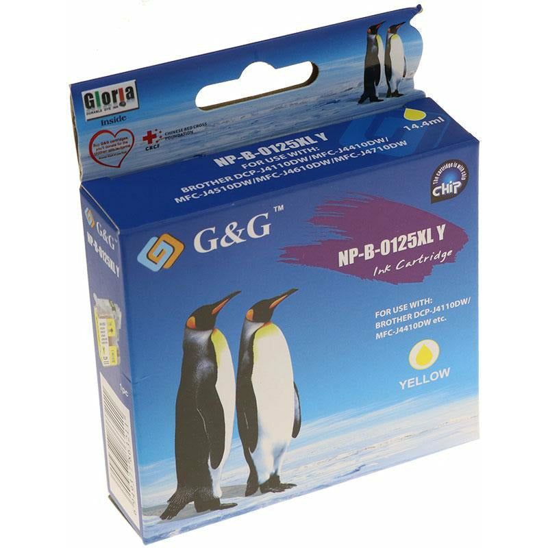 G&G Ninestar samheitahylki: Brother LC-125XLY Gult