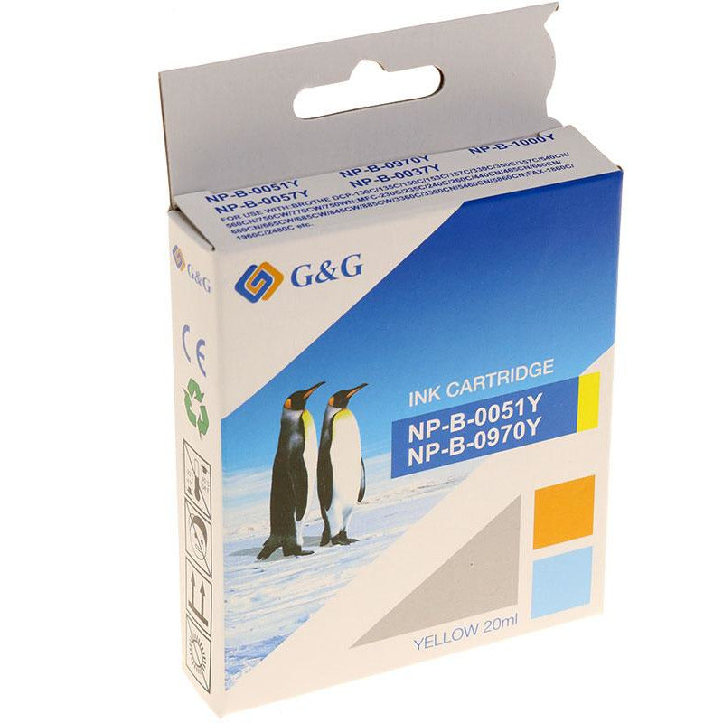 G&G Ninestar samheitahylki: Brother LC-970Y / LC-1000Y Gult