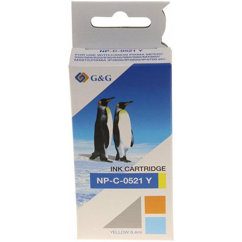 G&G Ninestar samheitahylki: Canon CLI-521Y Gult