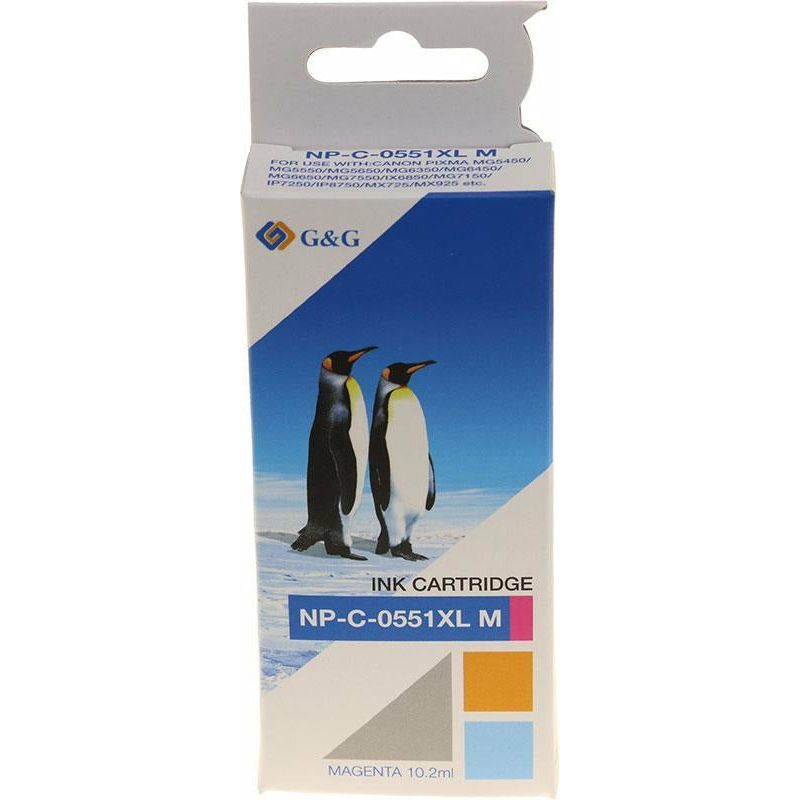 G&G Ninestar samheitahylki: Canon CLI-551M Rautt