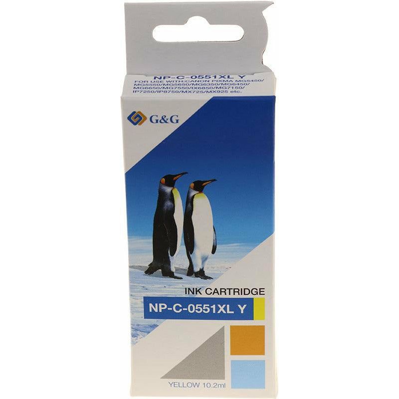 G&G Ninestar samheitahylki: Canon CLI-551Y Gult