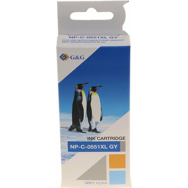 G&G Ninestar samheitahylki: Canon CLI-551GY XL grátt