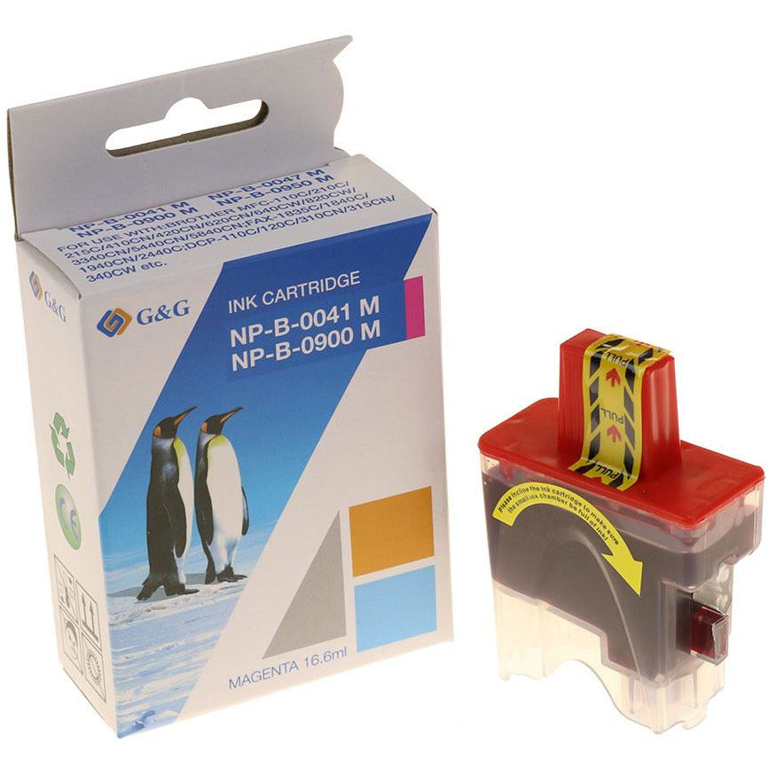 G&G Ninestar samheitahylki: Brother LC-900M Rautt