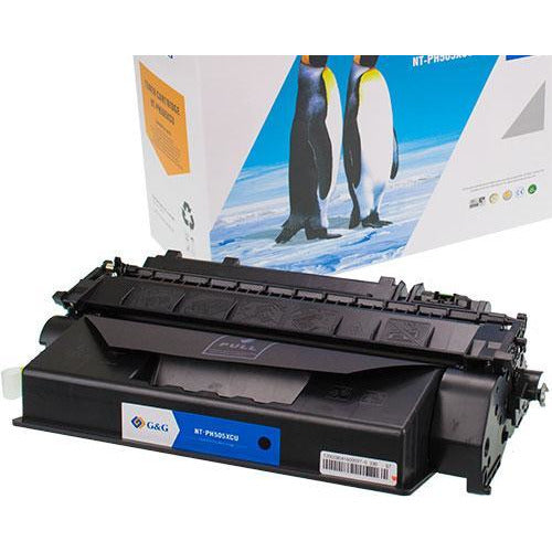 G&G Ninestar XL samheitahylki: HP 05X/ 280X/ CE505X/ CF280X/ Canon 719H Svart