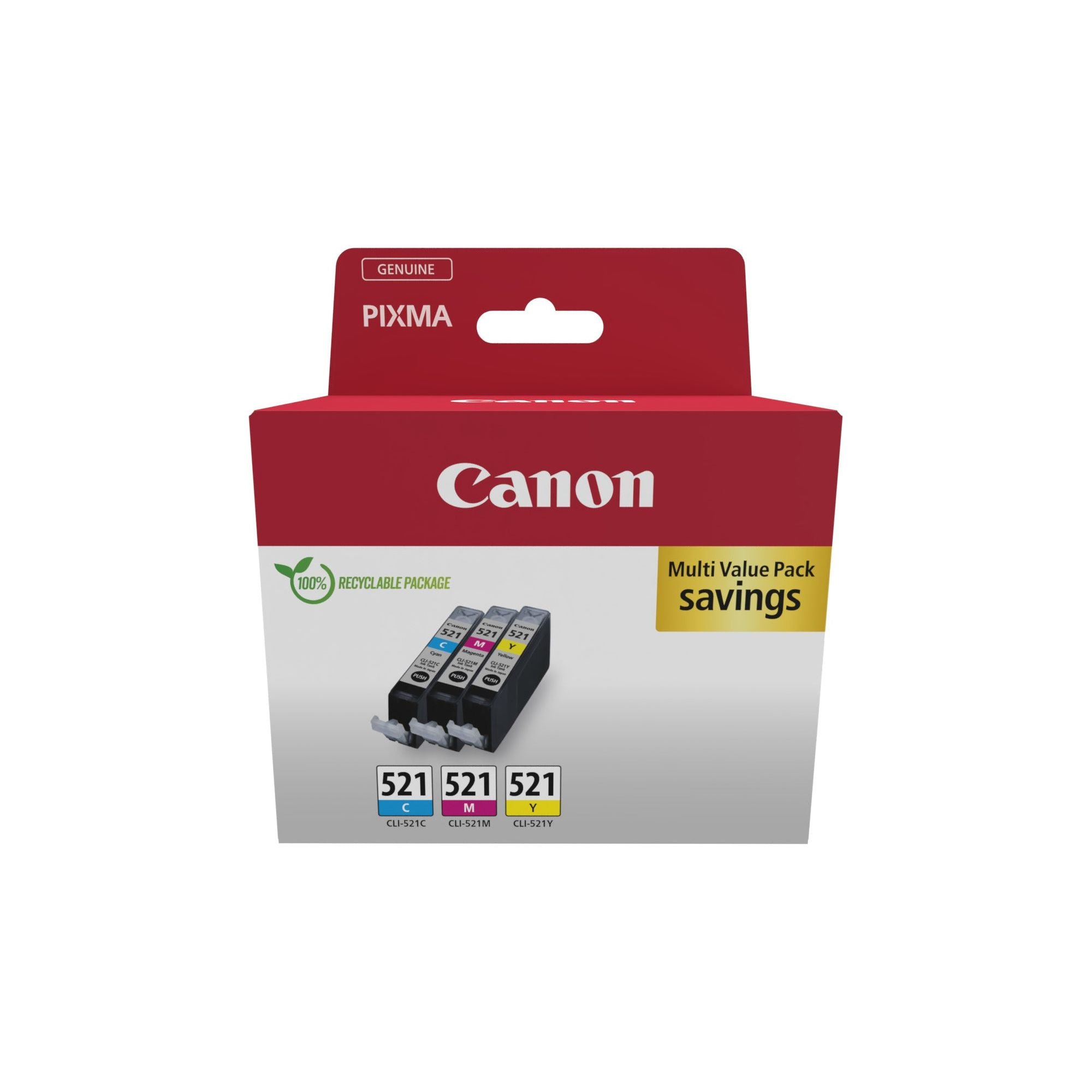 Canon 2934B015 ink cartridge 3 pc(s) Original blátt, rautt, gult