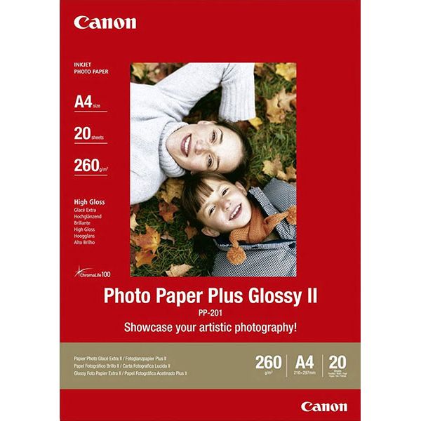 Canon PP-201 Glossy II Photo Paper Plus A4 - 20 Sheets