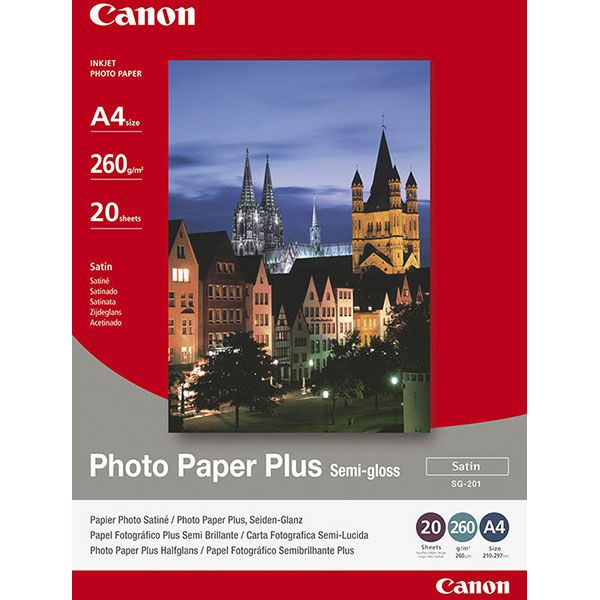 Canon SG-201 Semi-Gloss Photo Paper Plus A4 - 20 Sheets