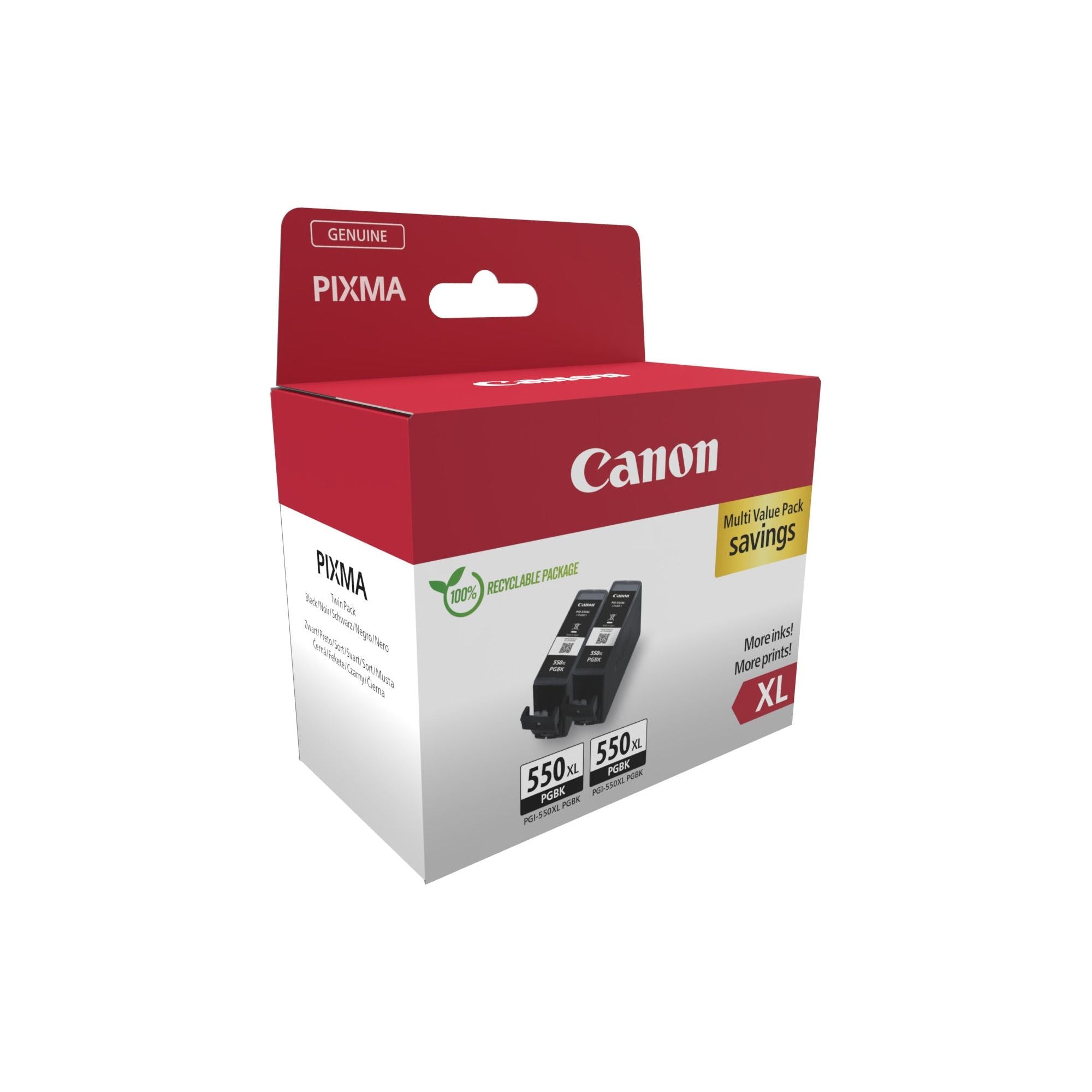 Canon 6431B010 ink cartridge 2 pc(s) Original svart