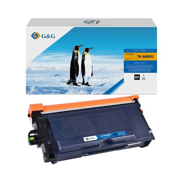 G&G Ninestar samheitahylki: Brother TN-3600XXL Svart
