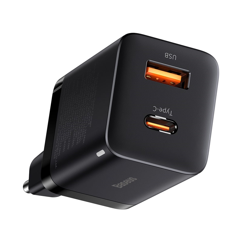 Baseus wall charger Super Si PD 30W 1x USB-C 1x USB black