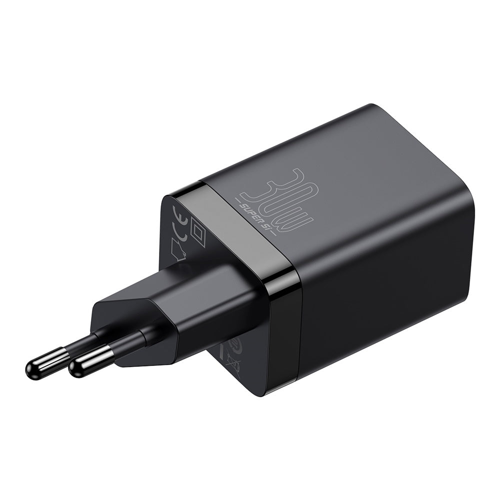 Baseus wall charger Super Si PD 30W 1x USB-C 1x USB black