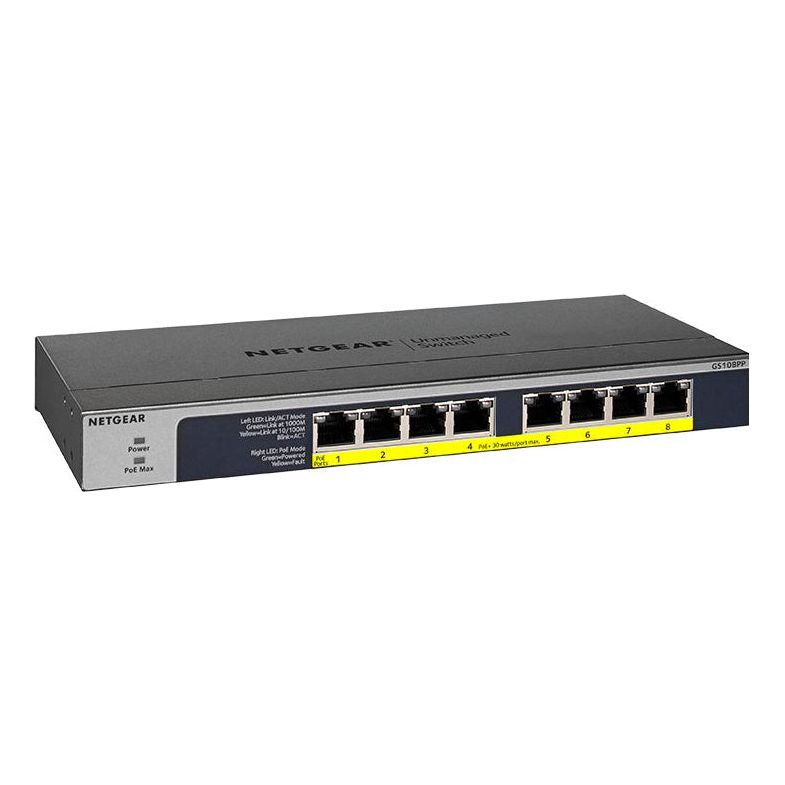 Netgear Switch GS108PP-100EUS / GS108PP Black