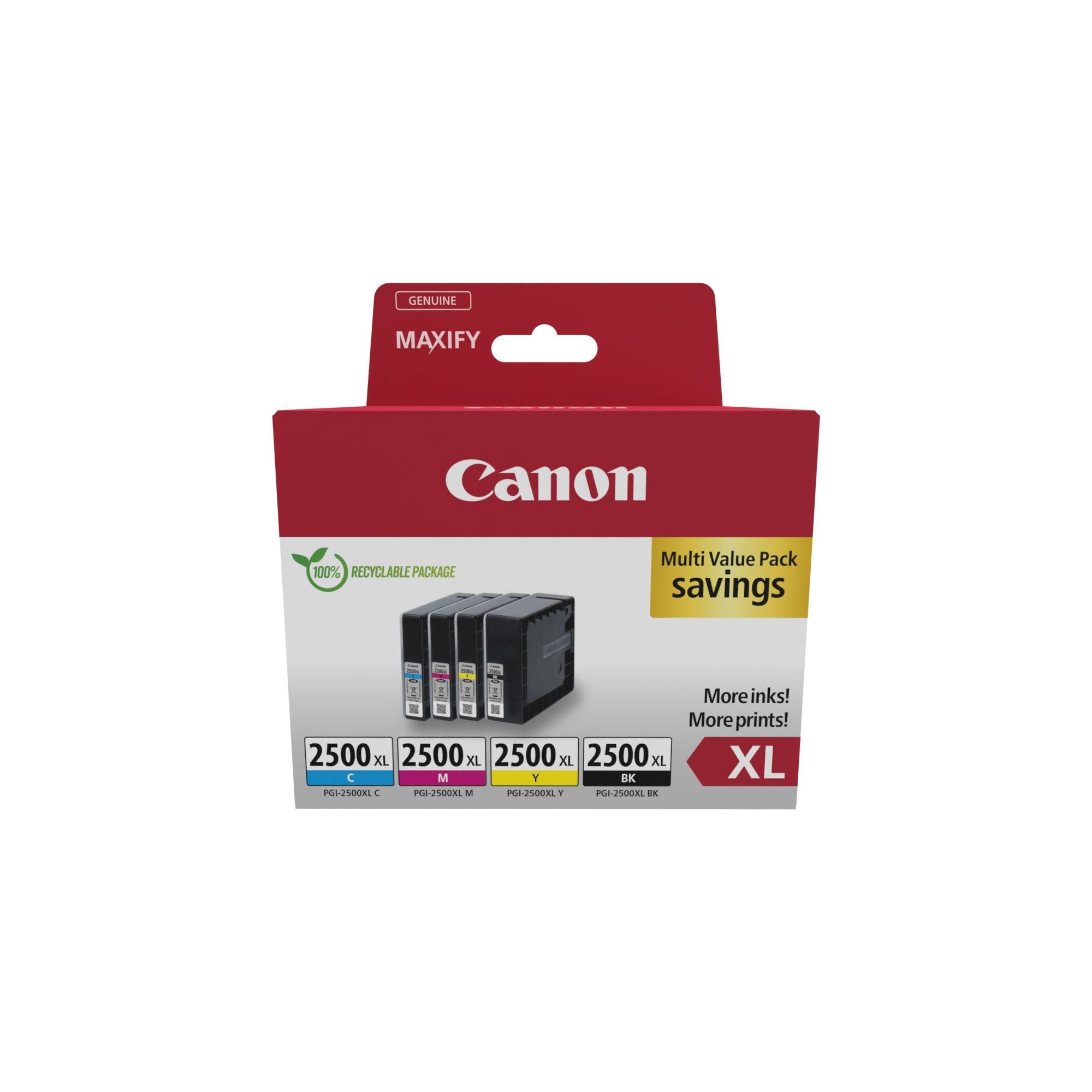 Canon 9254B010 ink cartridge 4 pc(s) Original High (XL) Prentar svart, blátt, rautt, gult