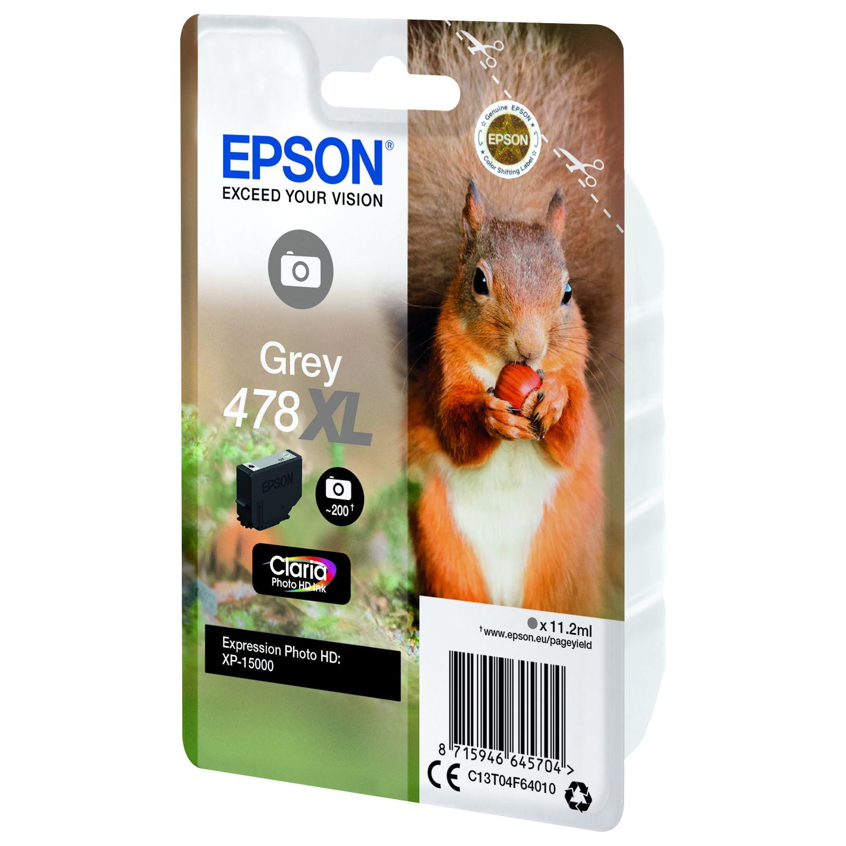 478XL Grey Claria Photo HD Ink