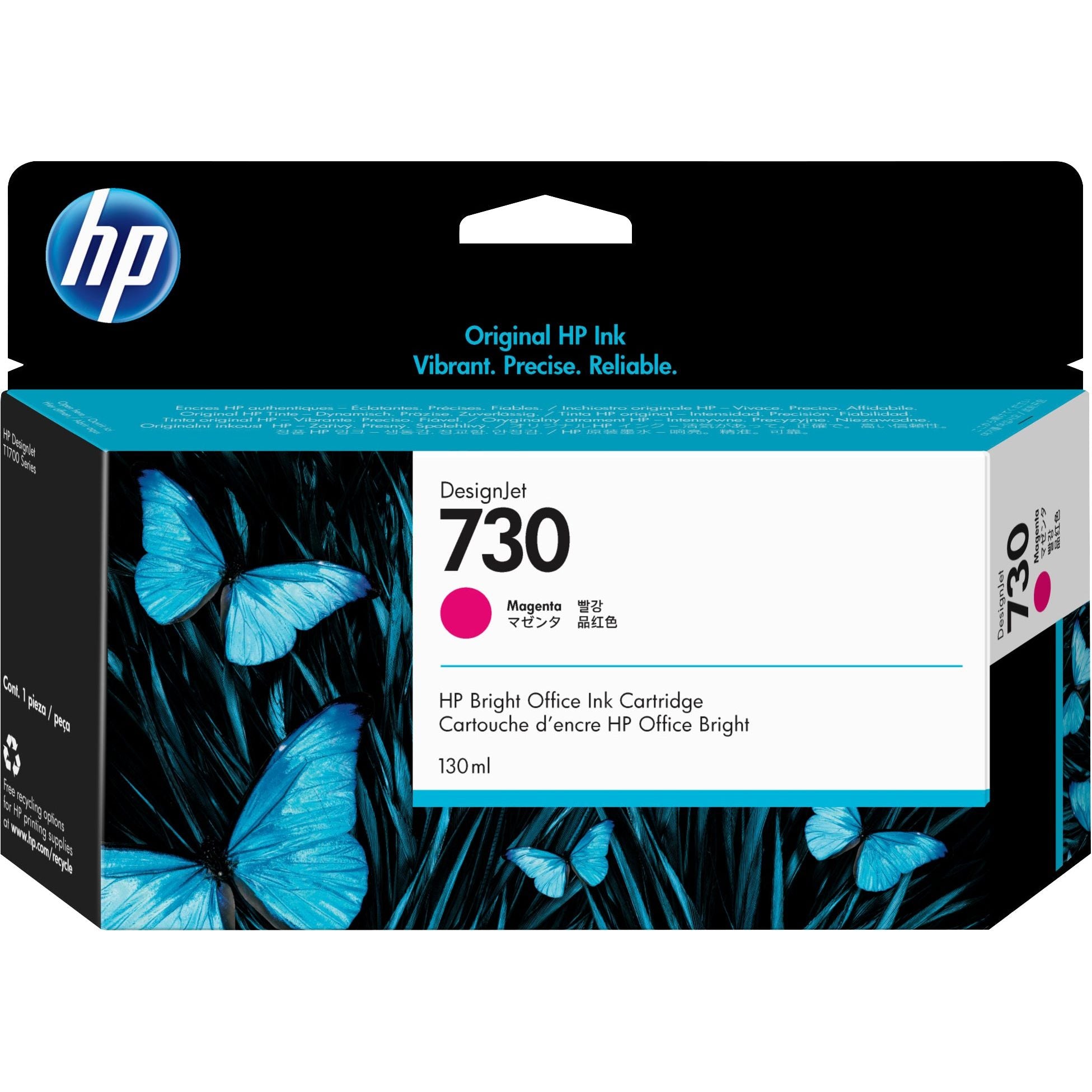 HP 730 130 ml. Magenta DesignJet Ink Cartridge
