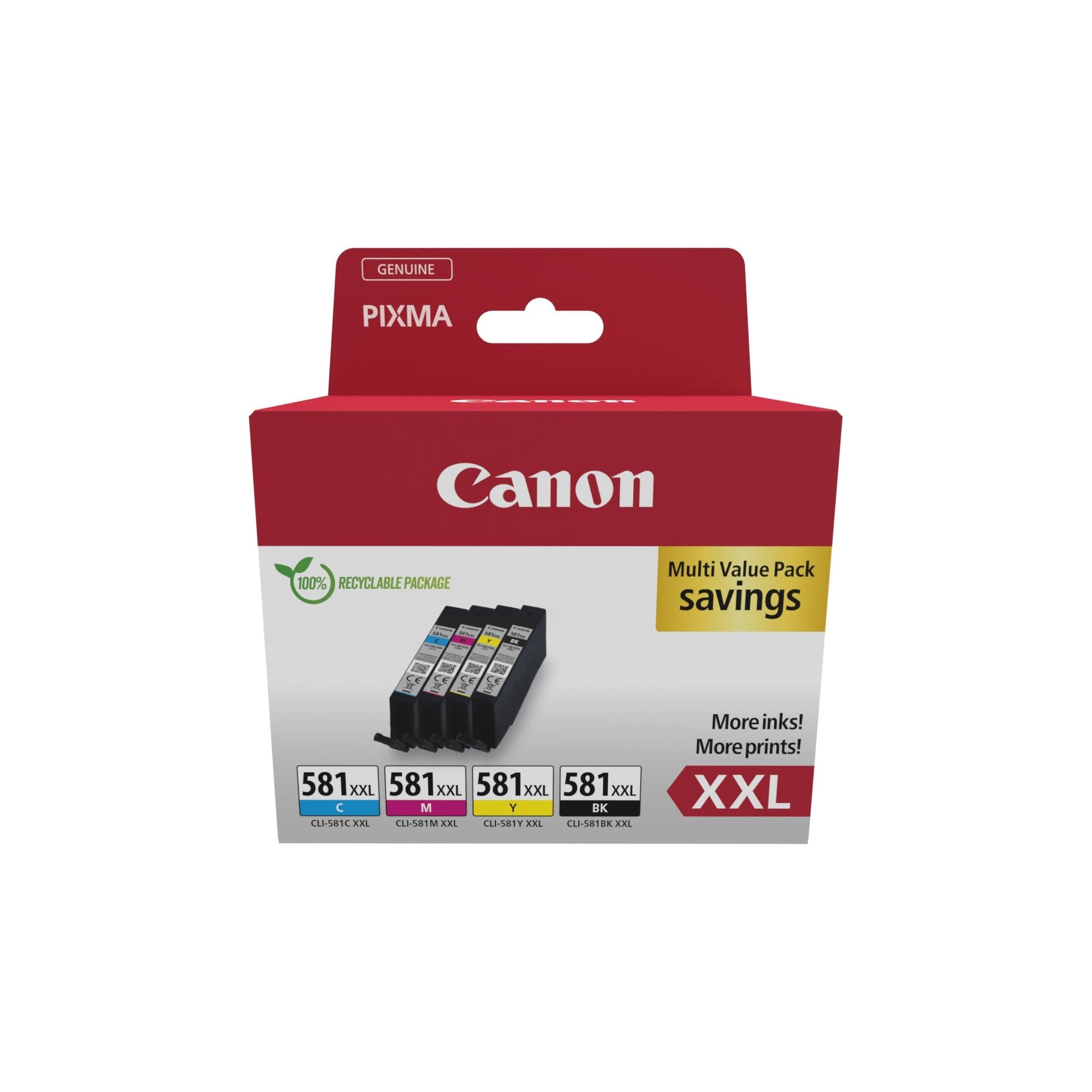 Canon 1998C007 ink cartridge 4 pc(s) Original svart, blátt, rautt, gult