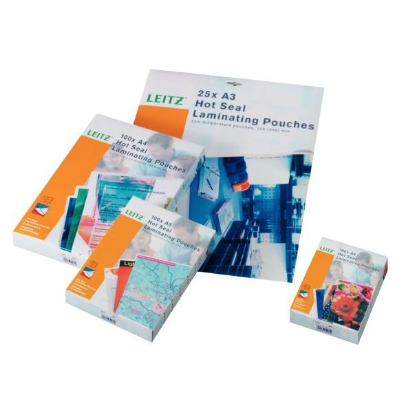 Leitz iLAM Premium Glossy A4 Plöstunarvasar 125 Mic., 25 stk.