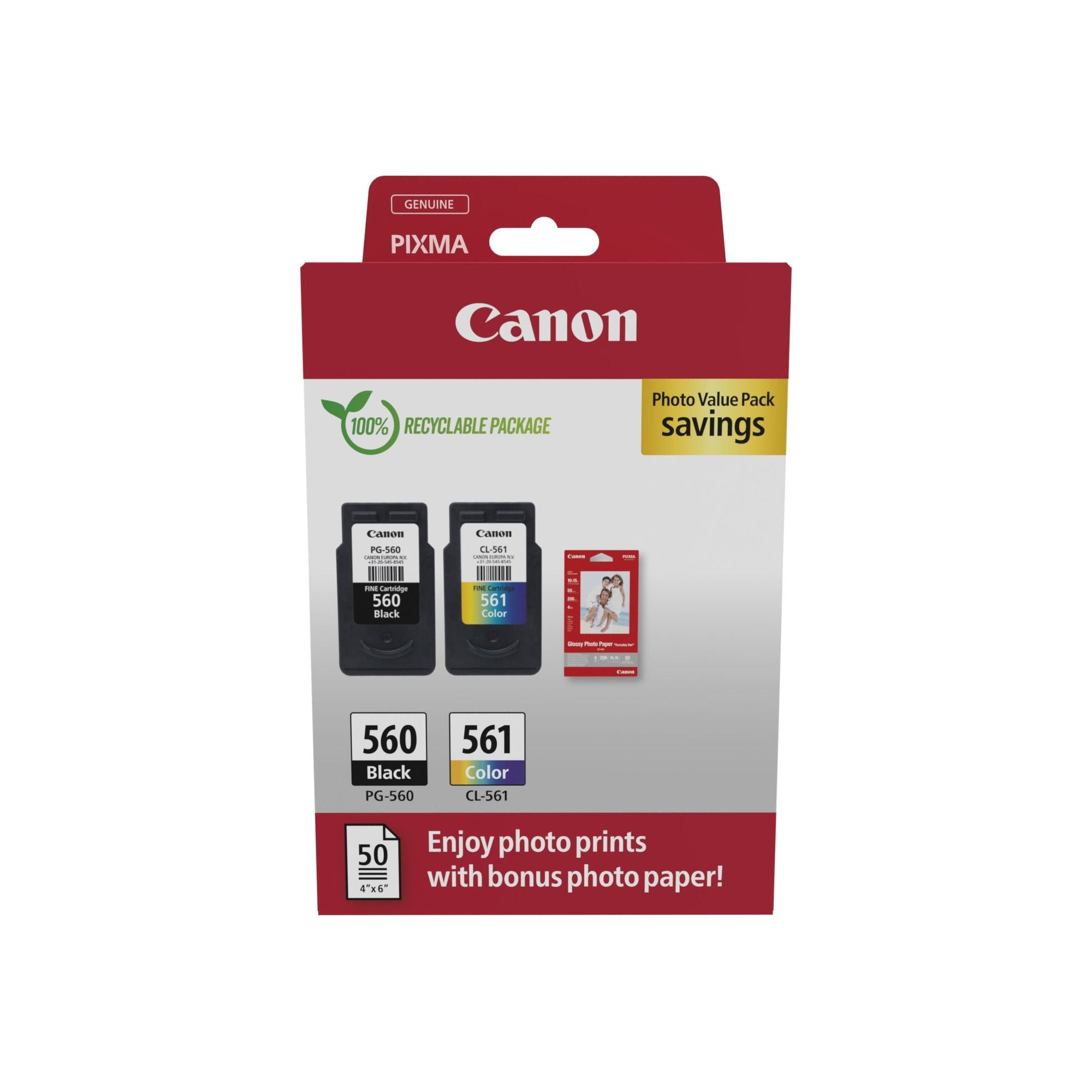 Canon 3713C008 ink cartridge 2 pc(s) Original svart, blátt, rautt, gult