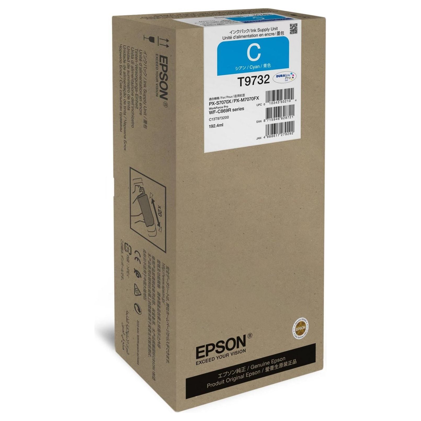 WF-C869R Cyan Ink Supply Unit XL