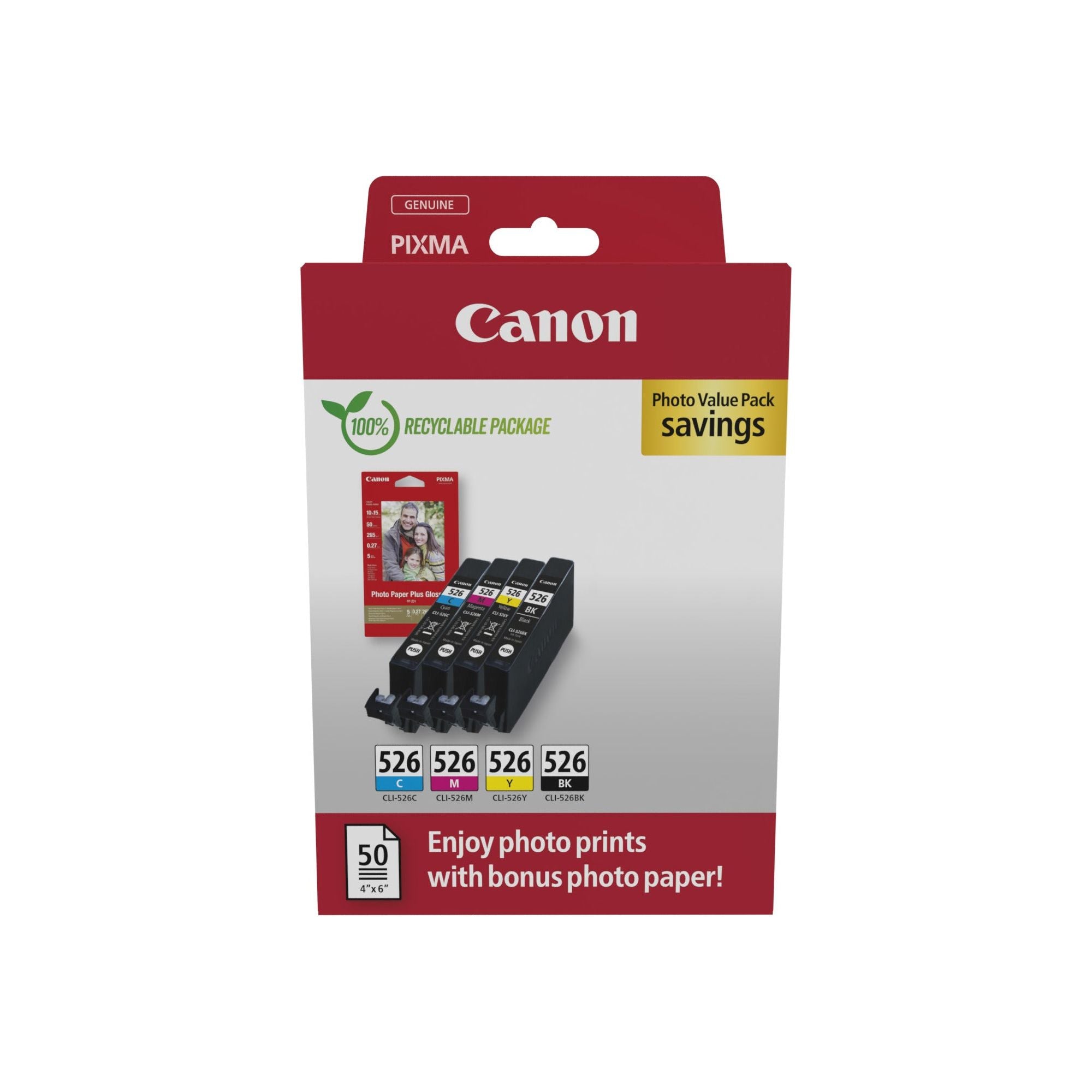 Canon 4540B019 ink cartridge 4 pc(s) Original svart, blátt, rautt, gult
