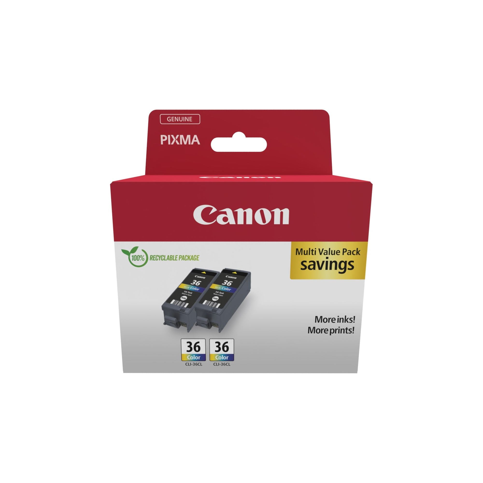 Canon 1511B025 ink cartridge 2 pc(s) Original svart, blátt, rautt, gult