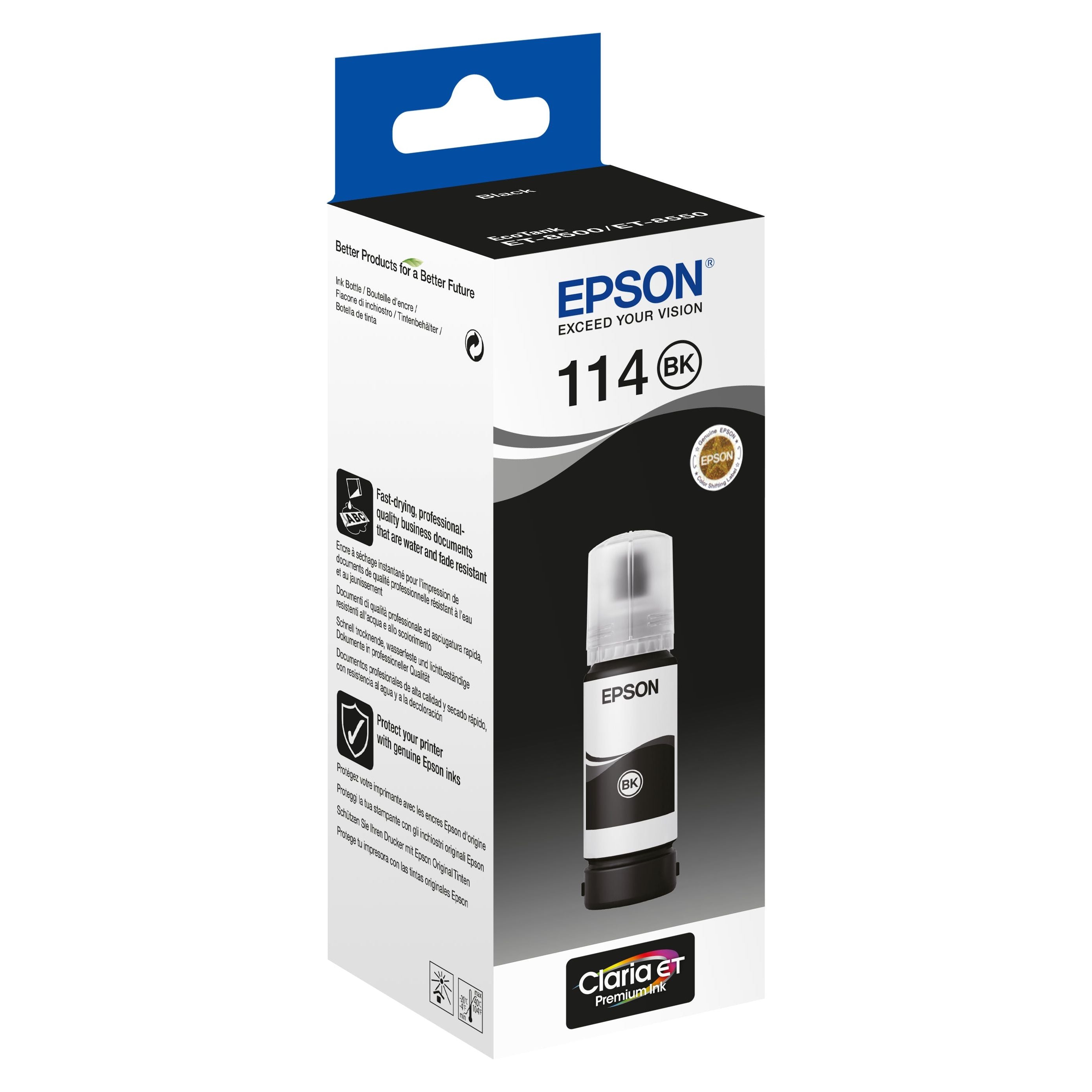 114 EcoTank Pigment Black Ink bottle