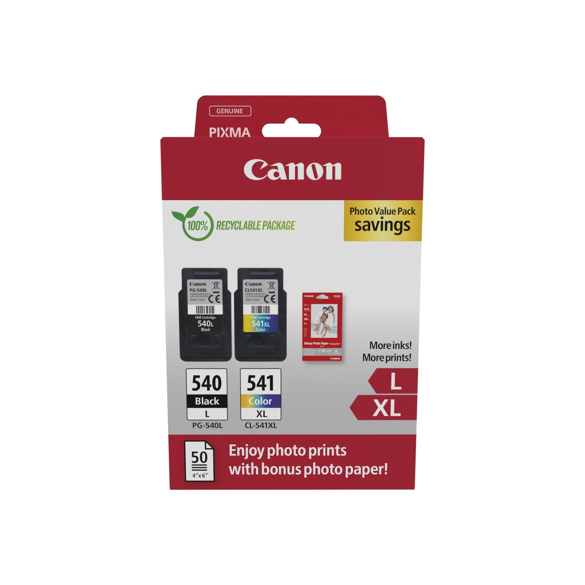 Canon 5224B012 ink cartridge 2 pc(s) Original svart, blátt, rautt, gult