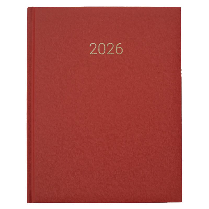 Dagbók Svanur A4 2026 Vika í opnu. Rauð