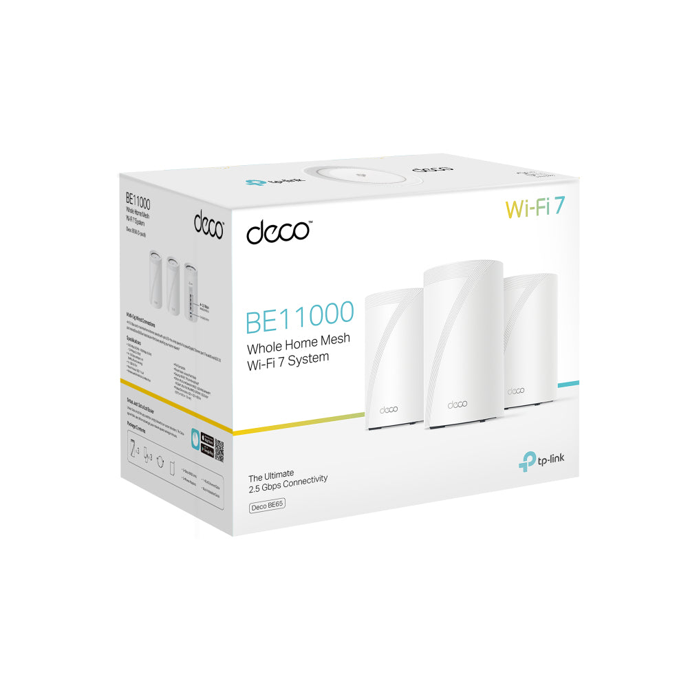 TP-LINK Router DECO BE65(3-PACK) / Deco BE65 3-Pack White