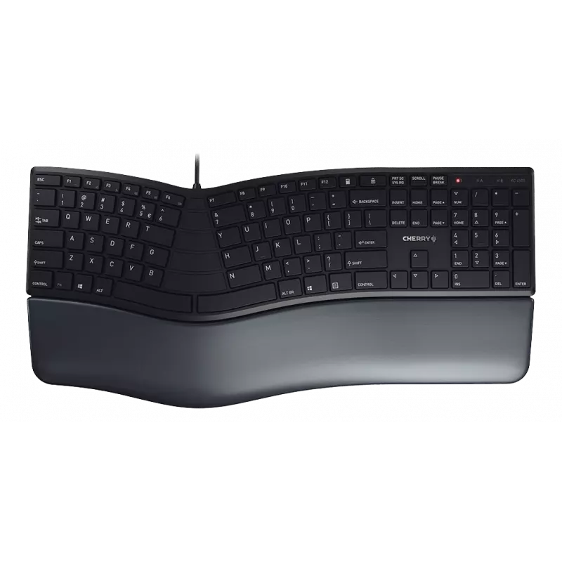 Cherry KC 4500 Ergo Keybord, svart