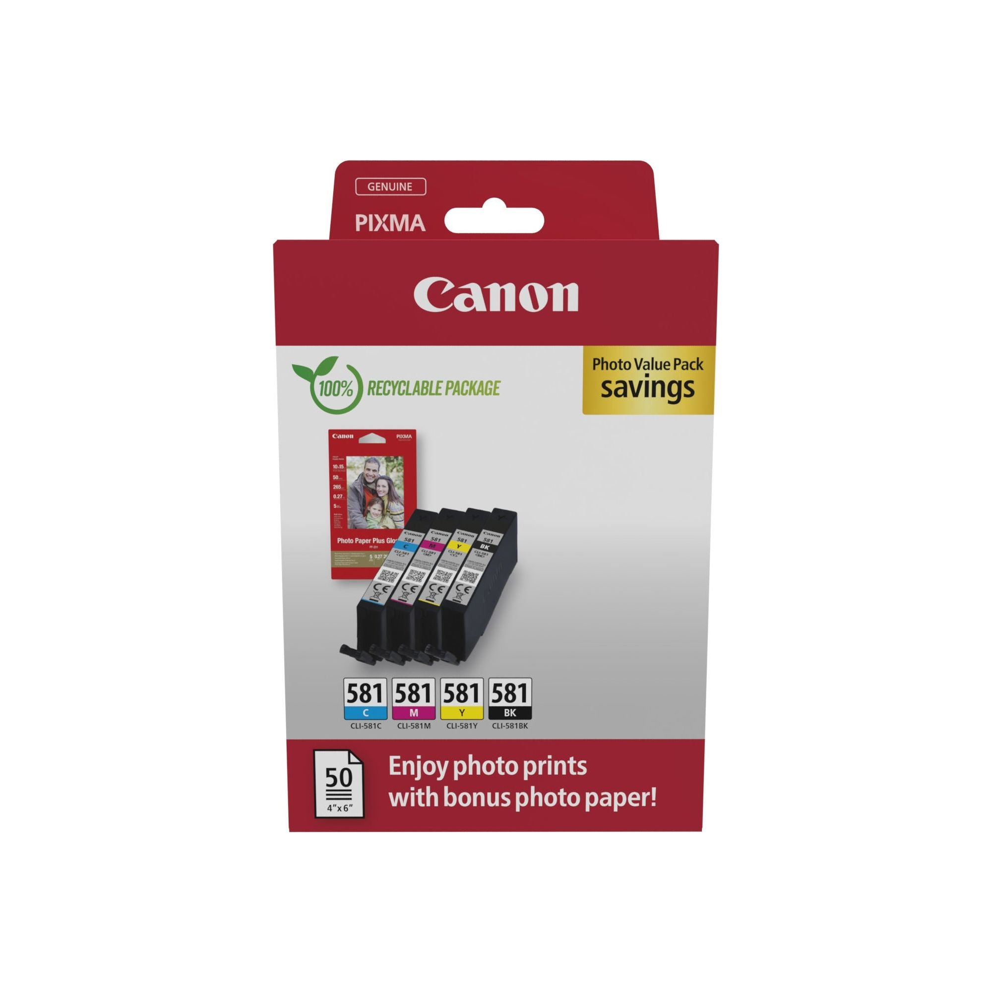 Canon 2106C006 ink cartridge 4 pc(s) Original svart, blátt, rautt, gult