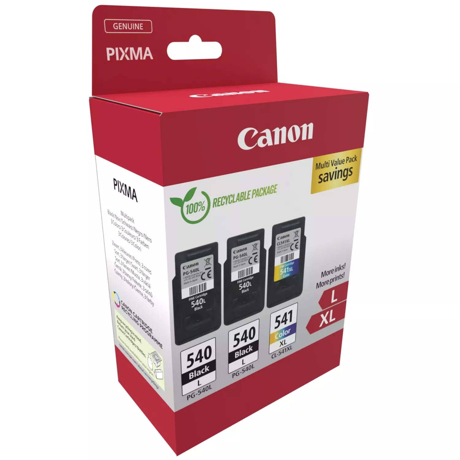 Canon 5224B017 ink cartridge 2 pc(s) Original svart, blátt, rautt, gult