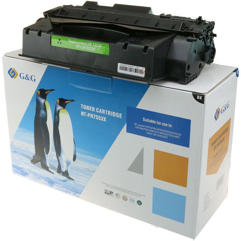 G&G Ninestar XL samheitahylki: HP 53X/ Q7553X Svart