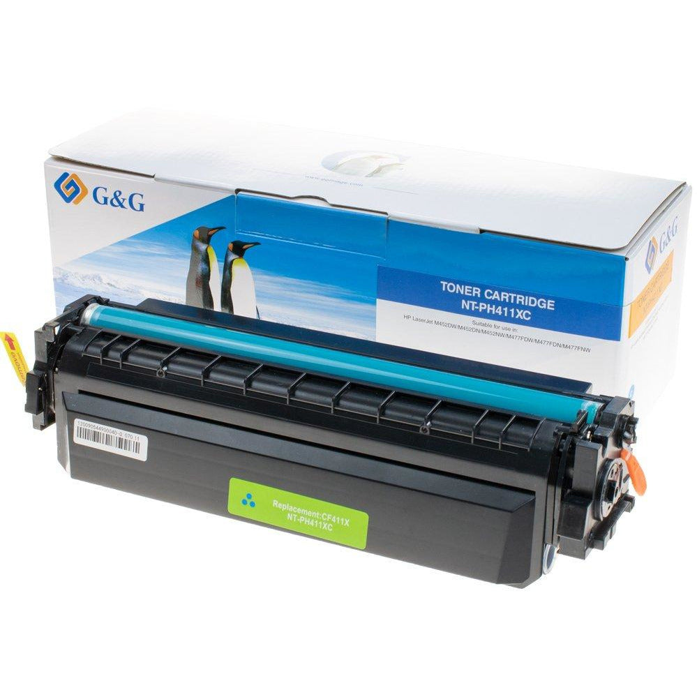 G&G Ninestar samheitahylki: HP 410X/ CF411X Blátt