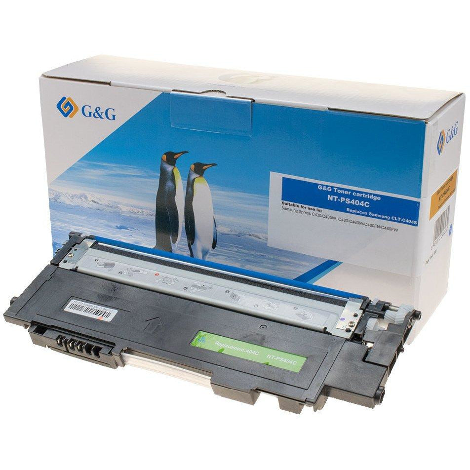 G&G Ninestar samheitahylki: Samsung 404/ CLT-C404S/ ST966A Blátt
