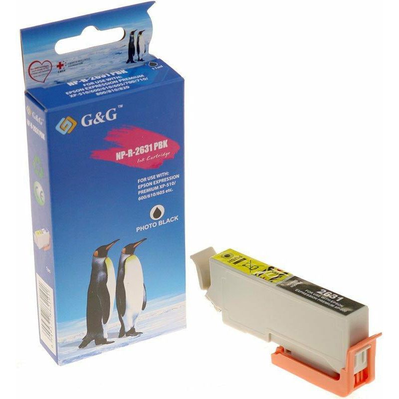 G&G Ninestar samheitahylki:  Epson 26XL Photo-Svart