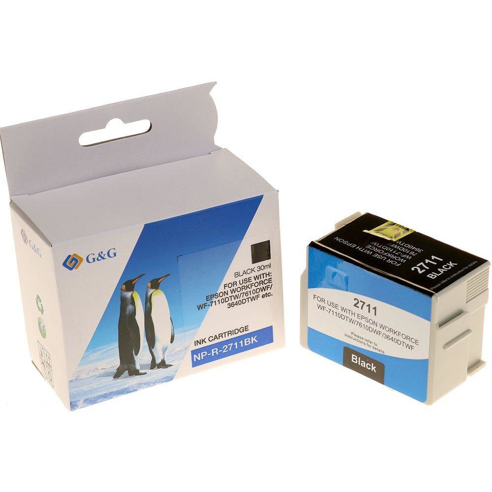 G&G Ninestar samheitahylki:  Epson 27XL (T2711) Svart