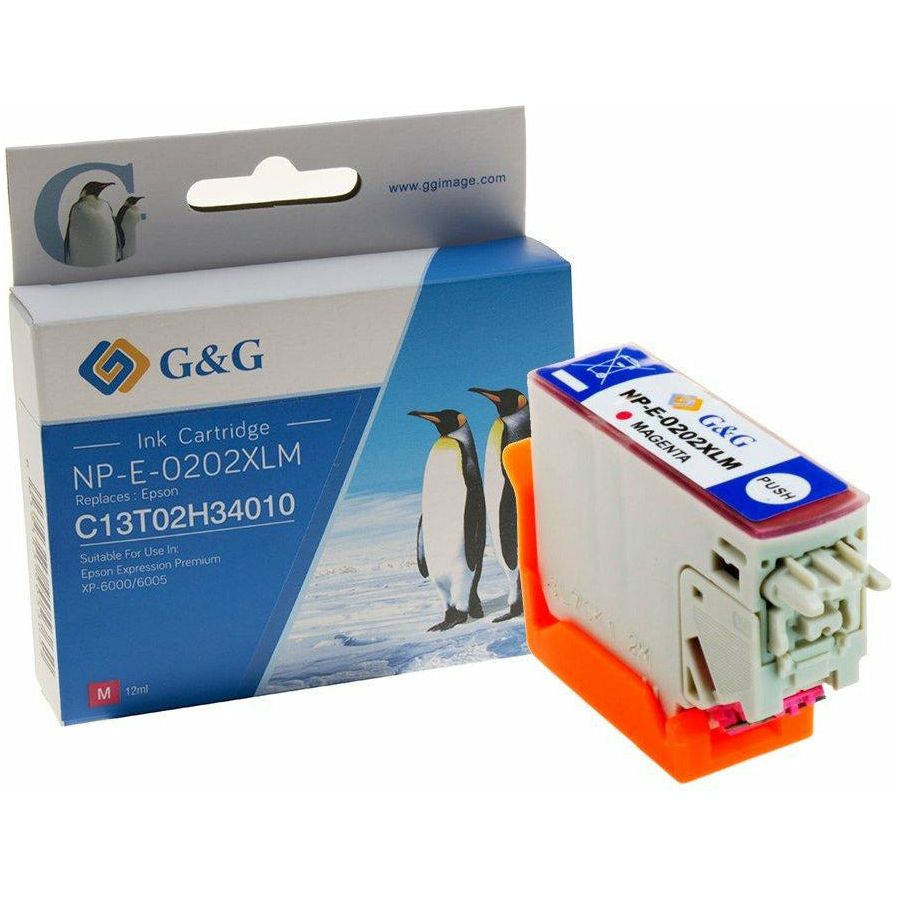 G&G Ninestar samheitahylki:  Epson 202XL / C13T02H34010 Rautt