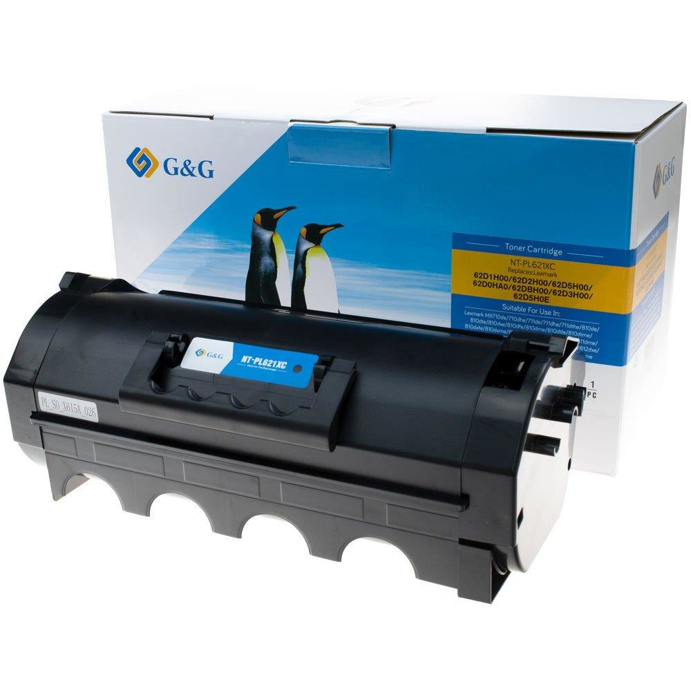 G&G Ninestar XL samheitahylki: Lexmark 622H/ 62D2H00 Svart