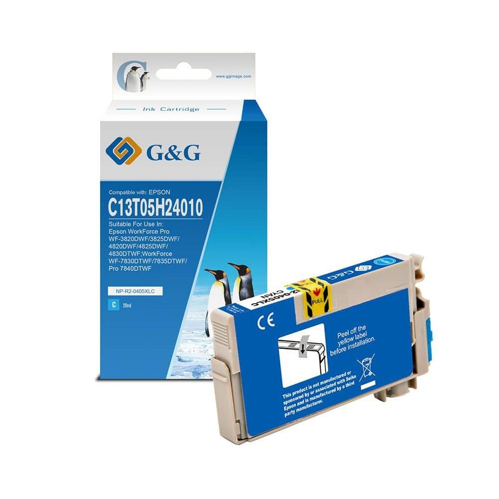 G&G Ninestar fyrir Epson - virkar sem EPSON 405XL blátt blekhylki 14.7 ML