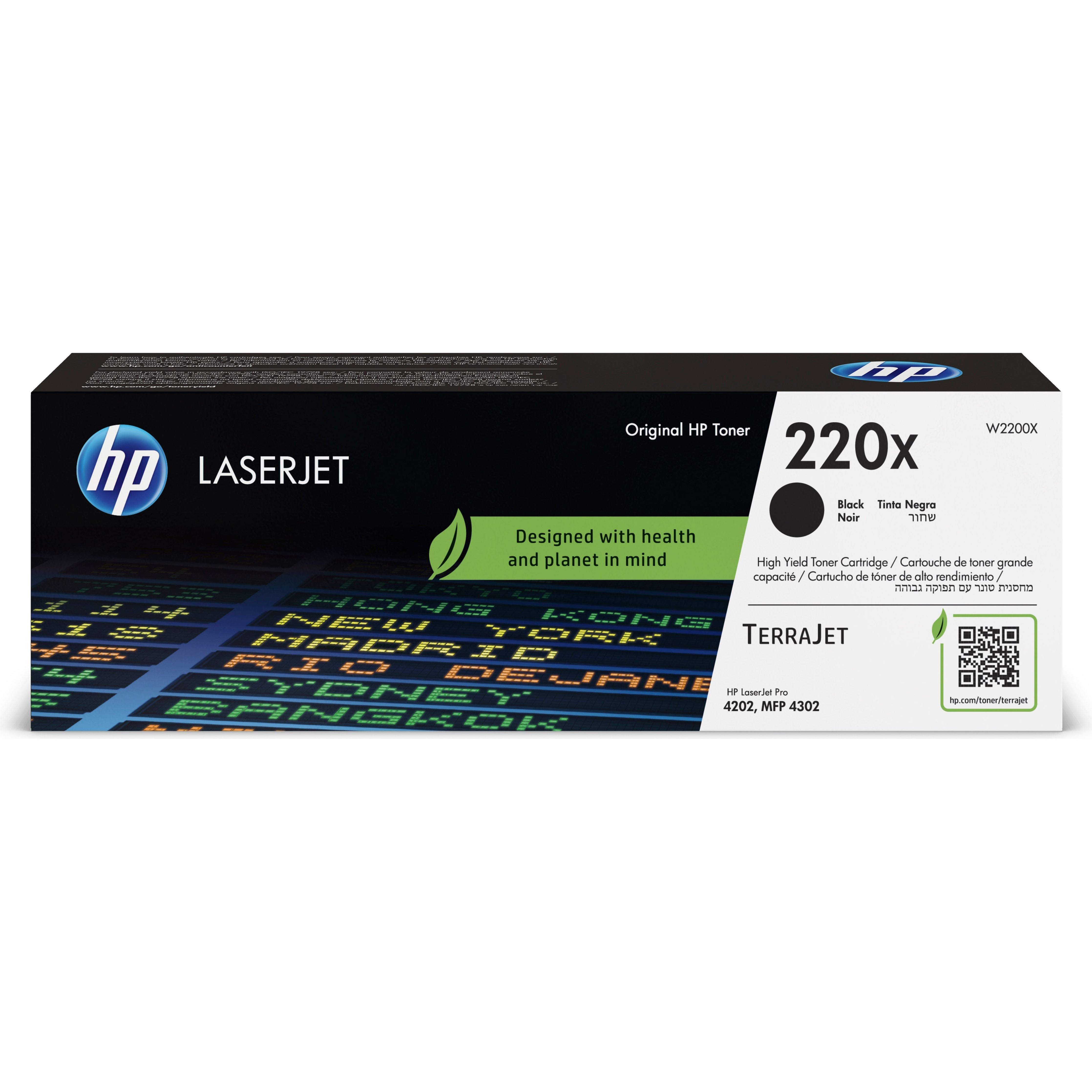 HP Toner Cart. W2202A (220A) for Color LaserJet Pro MFP 4302 Color LaserJet Pro 4202 yellow Standard Capacity