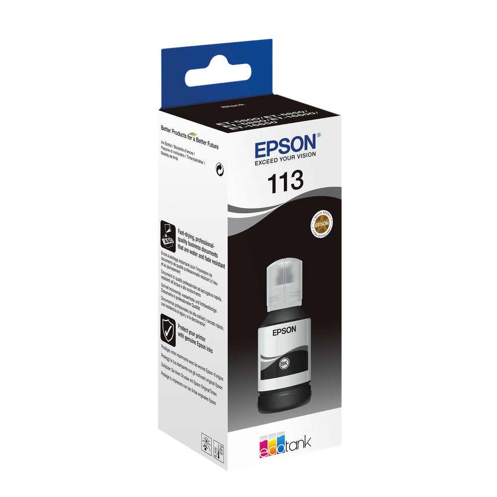 Epson C13T06B140 113 svart blek 127ml