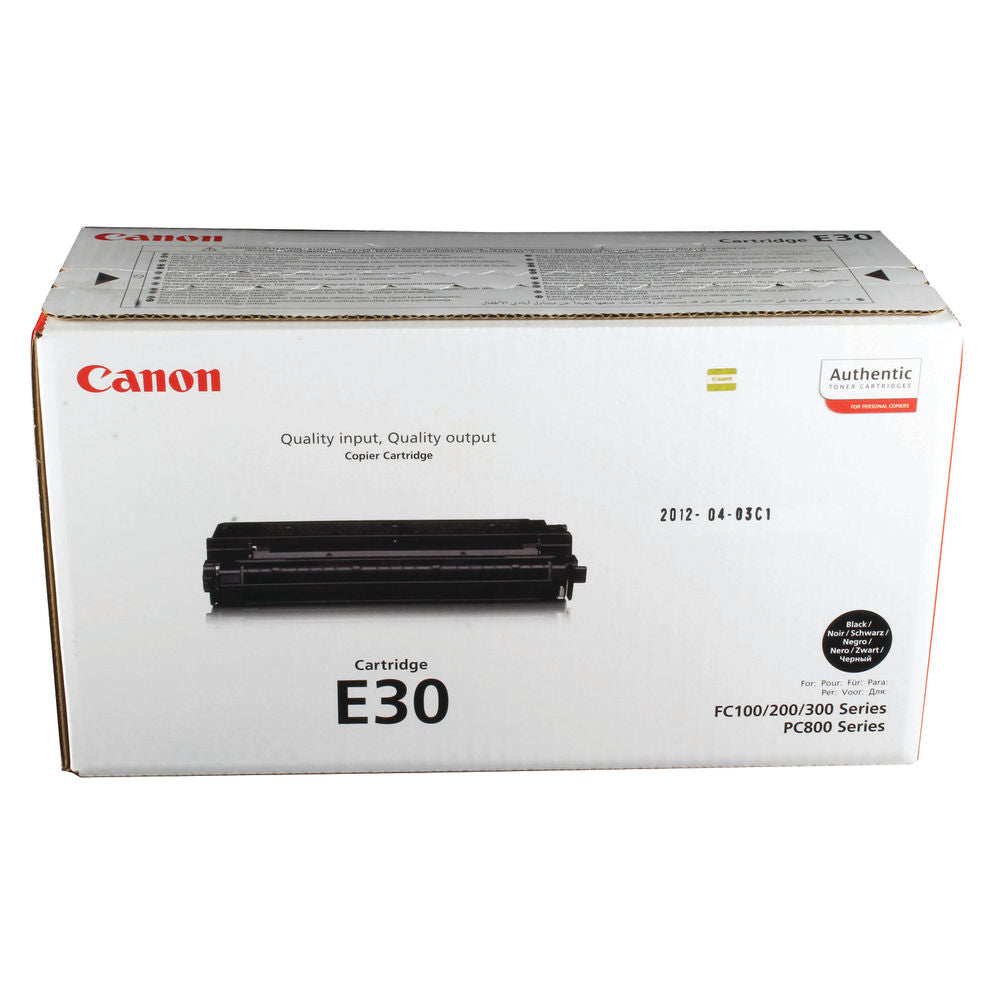 Canon E30 (Prentar: 4,000 síður) svart dufthylki